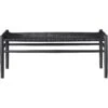 J83B Bench, Black Painted / Seat Black