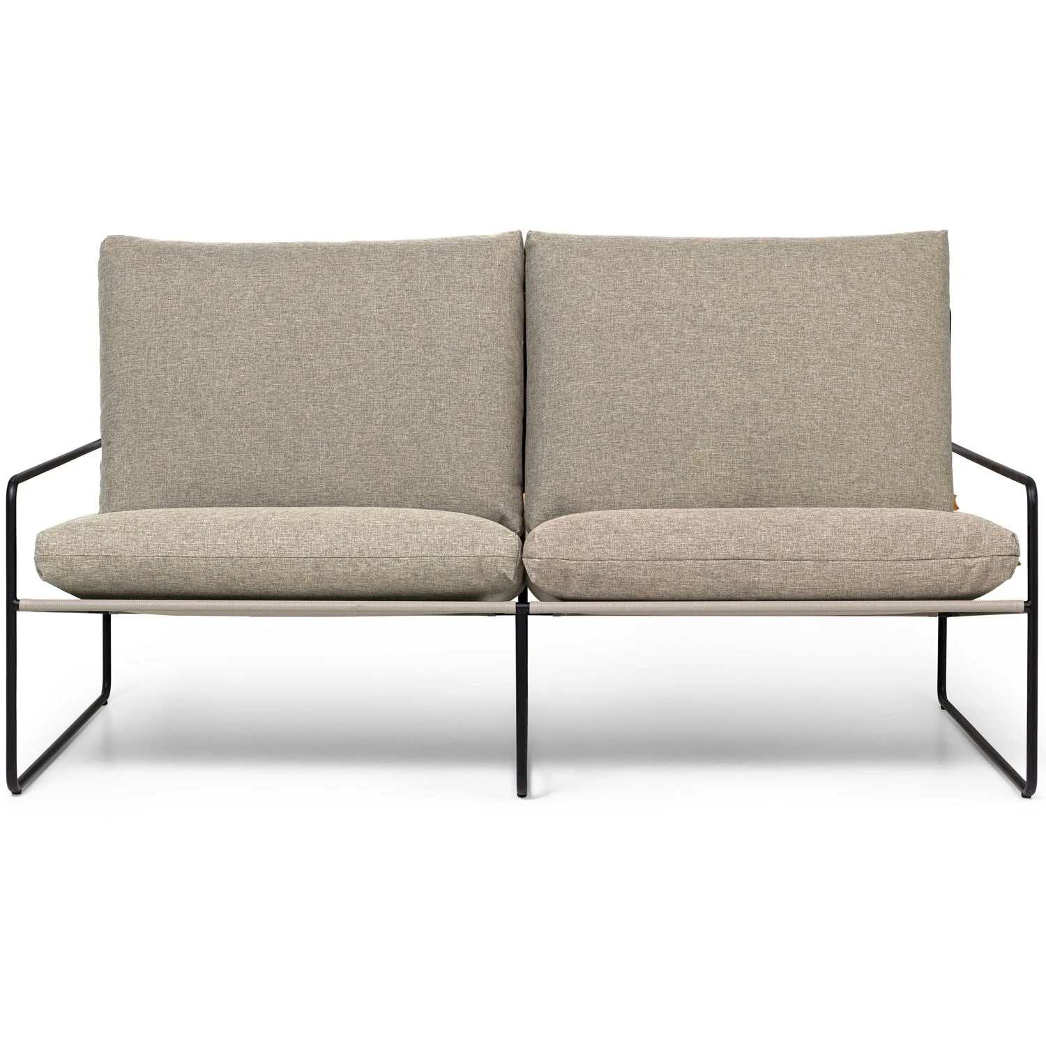 Ferm LIVING Desert Dolce Sofa Dark Sand / Schwarz, 2-Sitzer 1 Ferm LIVING Desert Dolce Sofa Dark Sand / Schwarz, 2-Sitzer