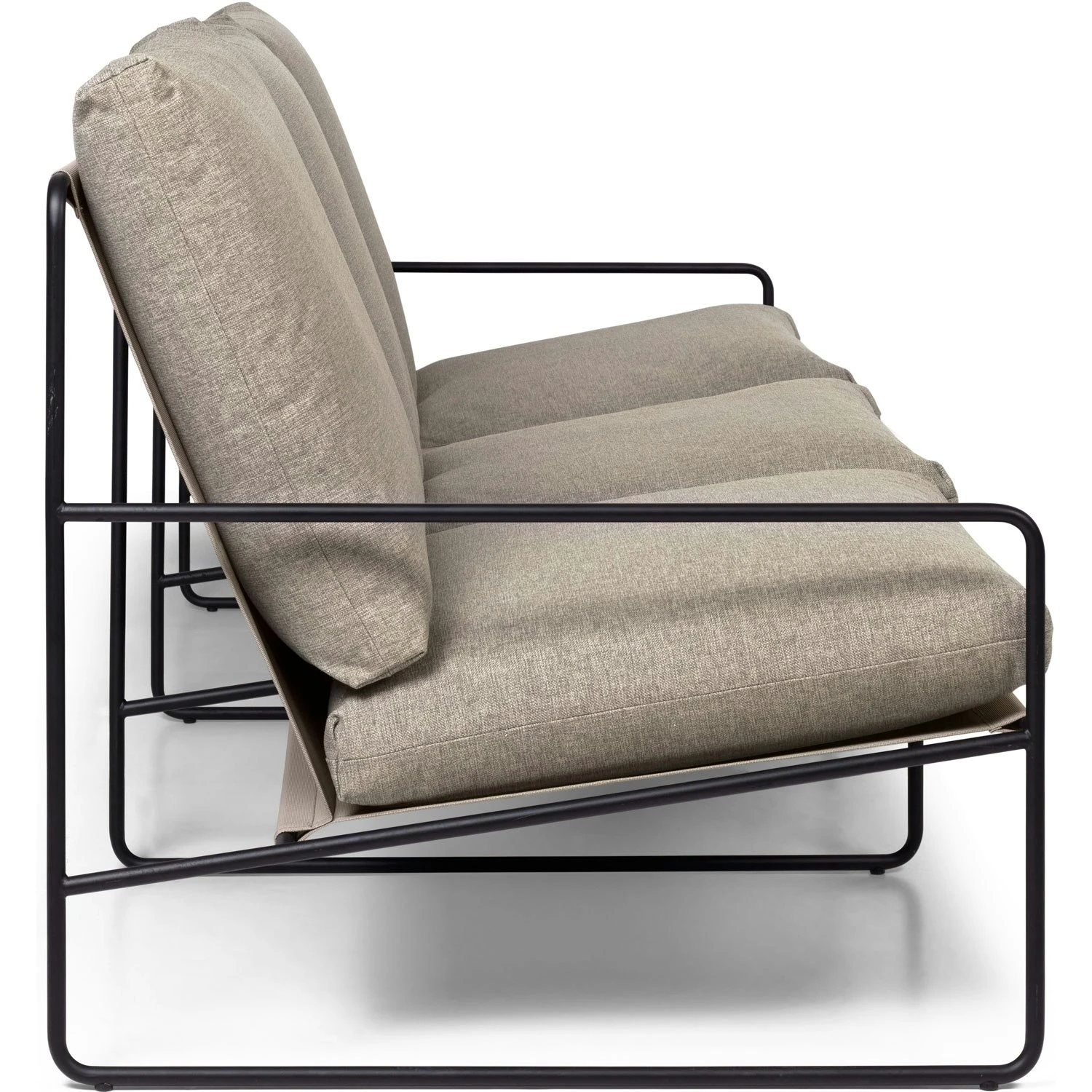 Ferm LIVING Desert Dolce Sofa Dark Sand / Schwarz, 3-Sitzer 5 Ferm LIVING Desert Dolce Sofa Dark Sand / Schwarz, 3-Sitzer – Bild 5