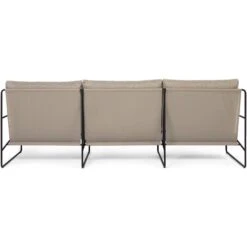 Ferm LIVING Desert Dolce Sofa Dark Sand / Schwarz, 3-Sitzer 8 Ferm LIVING Desert Dolce Sofa Dark Sand / Schwarz, 3-Sitzer -SitzEleganz Geschaft ferm living desert dolce sofa black dark sand 8