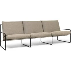 Ferm LIVING Desert Dolce Sofa Dark Sand / Schwarz, 3-Sitzer 9 Ferm LIVING Desert Dolce Sofa Dark Sand / Schwarz, 3-Sitzer -SitzEleganz Geschaft ferm living desert dolce sofa black dark sand 9