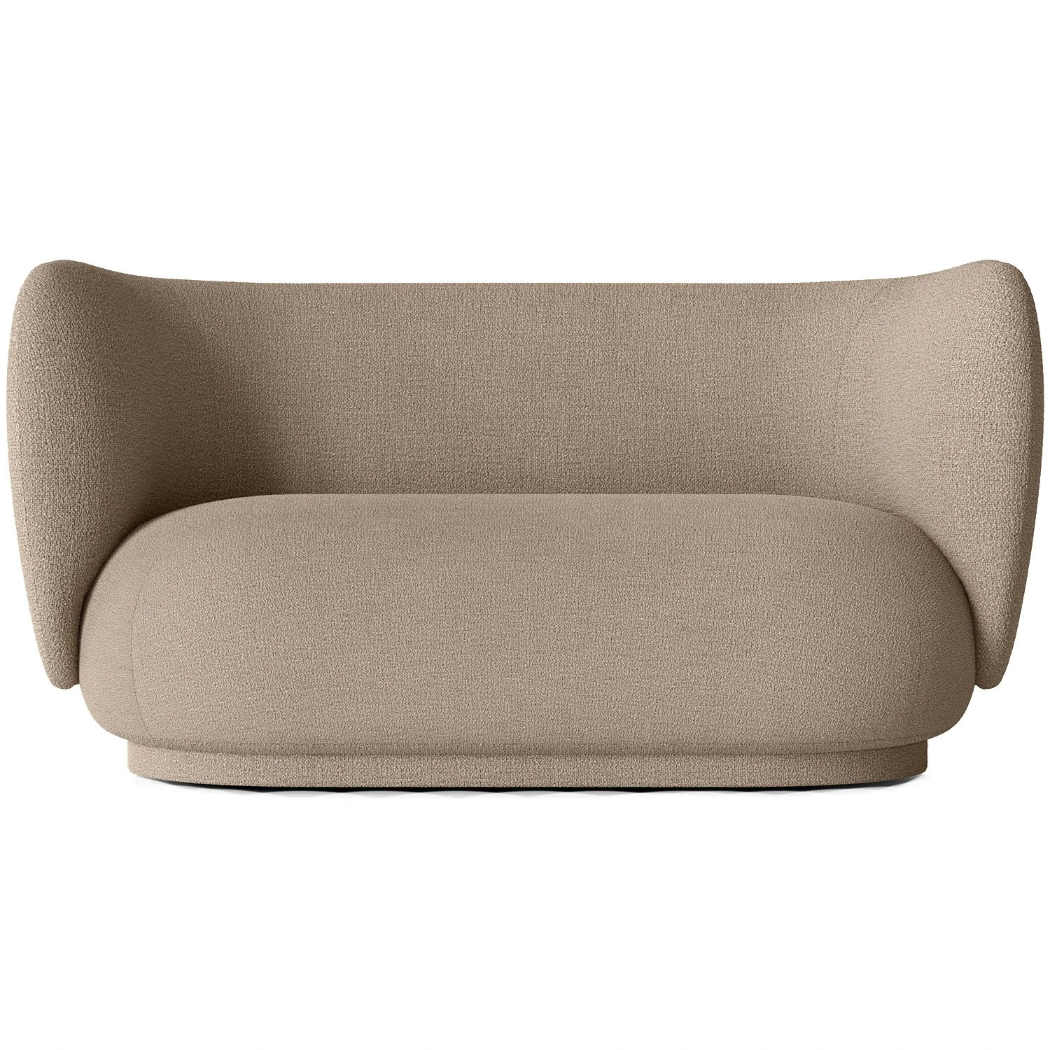 Ferm LIVING Rico Buclé 2-Sitzer-Sofa, Sand 1 Ferm LIVING Rico Buclé 2-Sitzer-Sofa, Sand