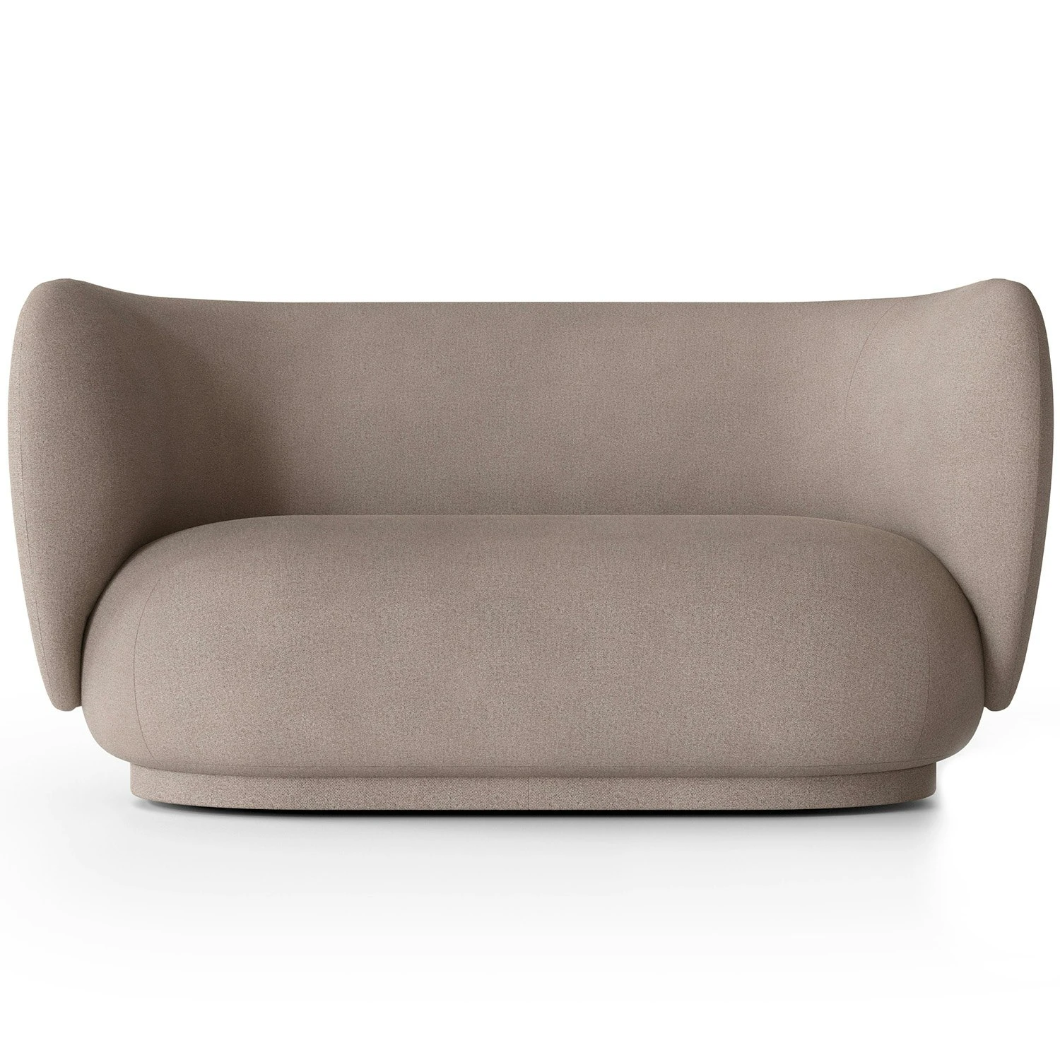 Ferm LIVING Rico Brushed 2-Sitzer-Sofa, Warmes Grau 1 Ferm LIVING Rico Brushed 2-Sitzer-Sofa, Warmes Grau