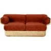Gubi Basket 2-Sitzer-Sofa, Rattan / Belsuede Sp Fr 133