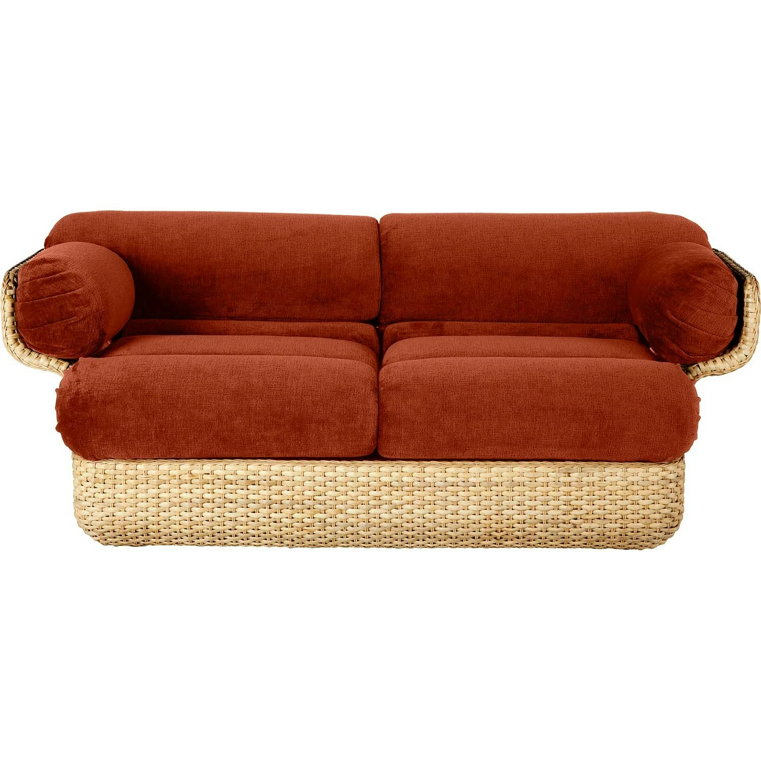 Gubi Basket 2-Sitzer-Sofa, Rattan / Belsuede Sp Fr 133 1 Gubi Basket 2-Sitzer-Sofa, Rattan / Belsuede Sp Fr 133