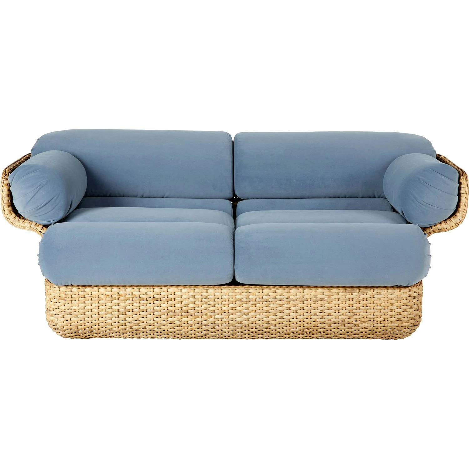 Gubi Basket 2-Sitzer-Sofa, Rattan / Sunday 002 1 Gubi Basket 2-Sitzer-Sofa, Rattan / Sunday 002