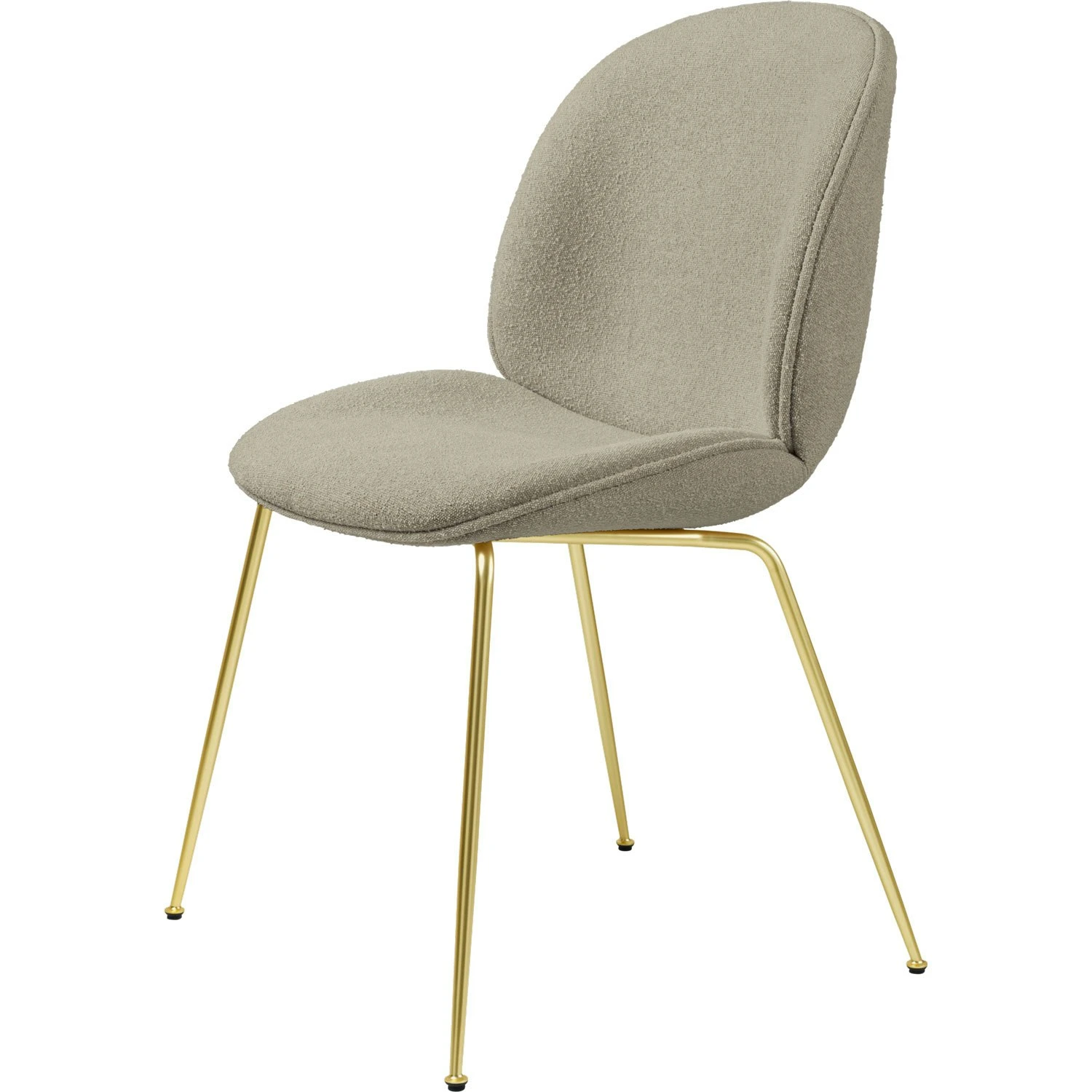 Gubi Beetle Dining Chair, Brass, PG2, Li.Bouclé 008 1 Gubi Beetle Dining Chair, Brass, PG2, Li.Bouclé 008