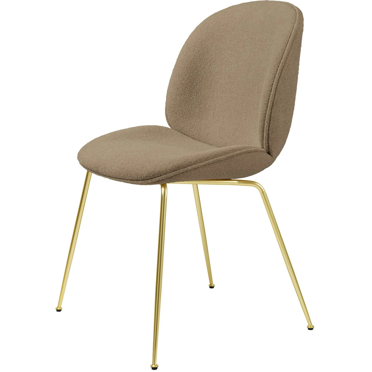 Gubi Beetle Dining Chair, Brass, PG2, Li.Bouclé 003 1 Gubi Beetle Dining Chair, Brass, PG2, Li.Bouclé 003