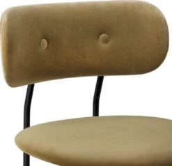 Gubi Coco Esszimmerstuhl Gepolstert, Graugrün -SitzEleganz Geschaft gubi beetle dining chair front matt black 47