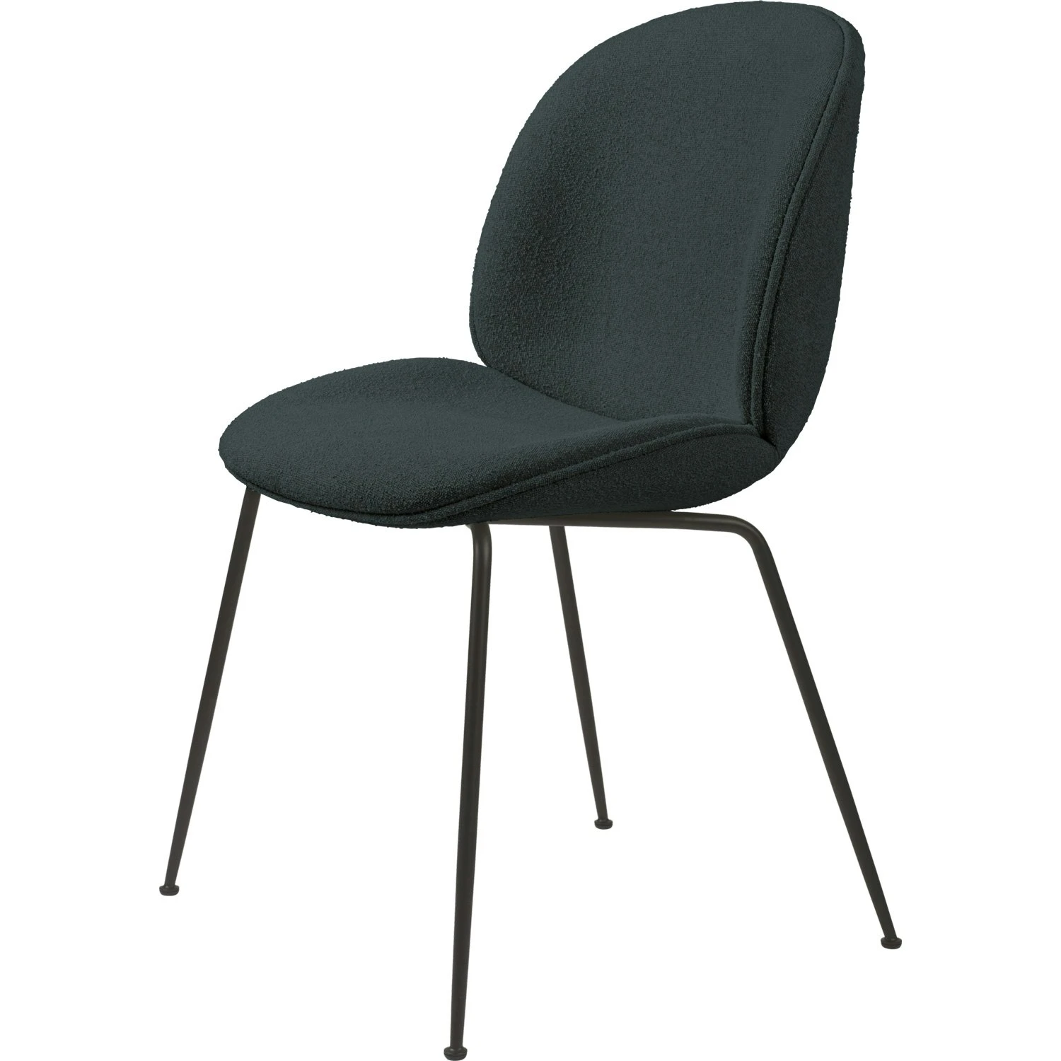 Gubi Beetle Dining Chair, Black, PG2, Li.Bouclé 0028 1 Gubi Beetle Dining Chair, Black, PG2, Li.Bouclé 0028