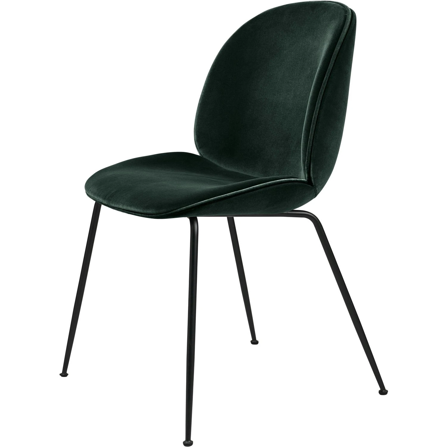 Gubi Beetle Stuhl Black / Velvet, Dark Green 1 Gubi Beetle Stuhl Black / Velvet, Dark Green