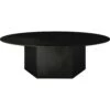 Gubi Epic Kaffeetisch Ø110 Stahl, Midnight Black