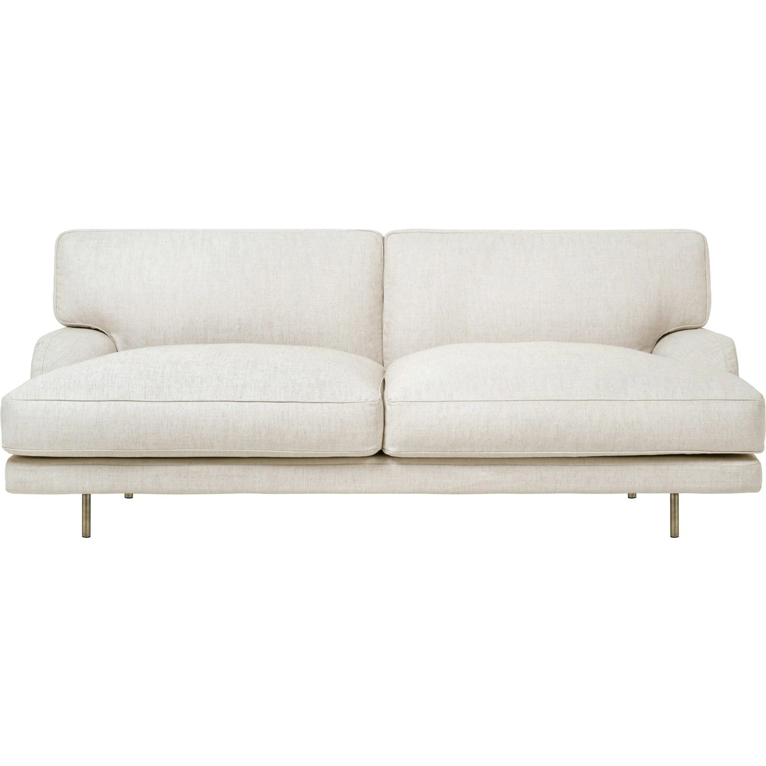 Gubi Flaneur Sofa FC 2-Sitzer, Beine Messing / Hot Madison 419 Off White 1 Gubi Flaneur Sofa FC 2-Sitzer, Beine Messing / Hot Madison 419 Off White