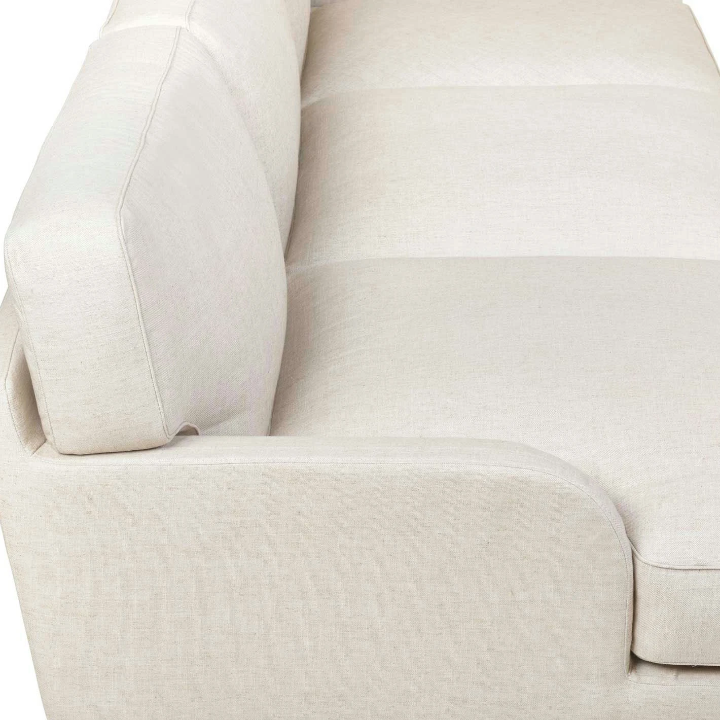 Gubi Flaneur Sofa FC 3-Sitzer, Beine Messing / Hot Madison 419 Off White 2 Gubi Flaneur Sofa FC 3-Sitzer, Beine Messing / Hot Madison 419 Off White – Bild 2