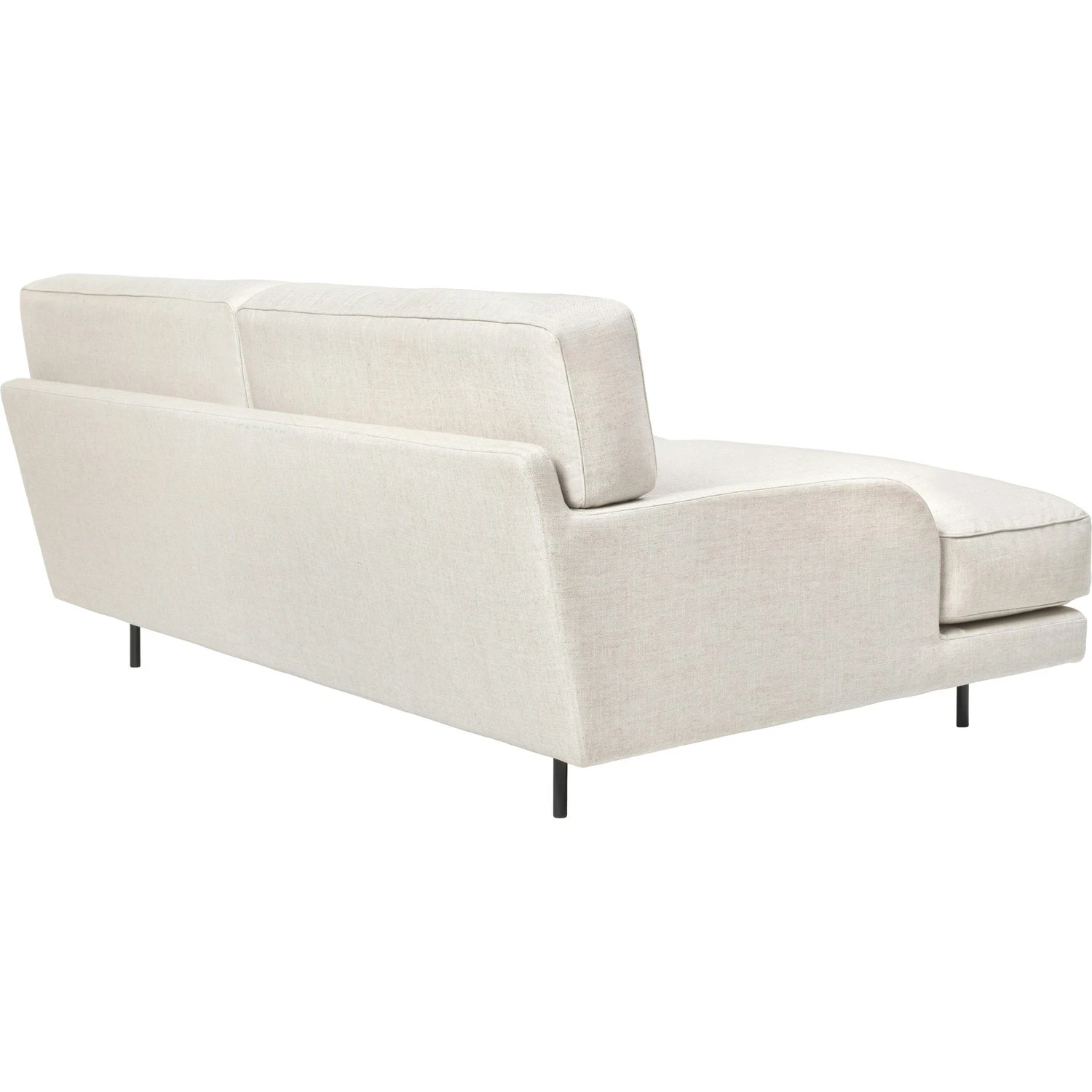 Gubi Flaneur Sofa LC 3-Sitzer, Beine Schwarz / Hot Madison 419 Off White 4 Gubi Flaneur Sofa LC 3-Sitzer, Beine Schwarz / Hot Madison 419 Off White – Bild 4