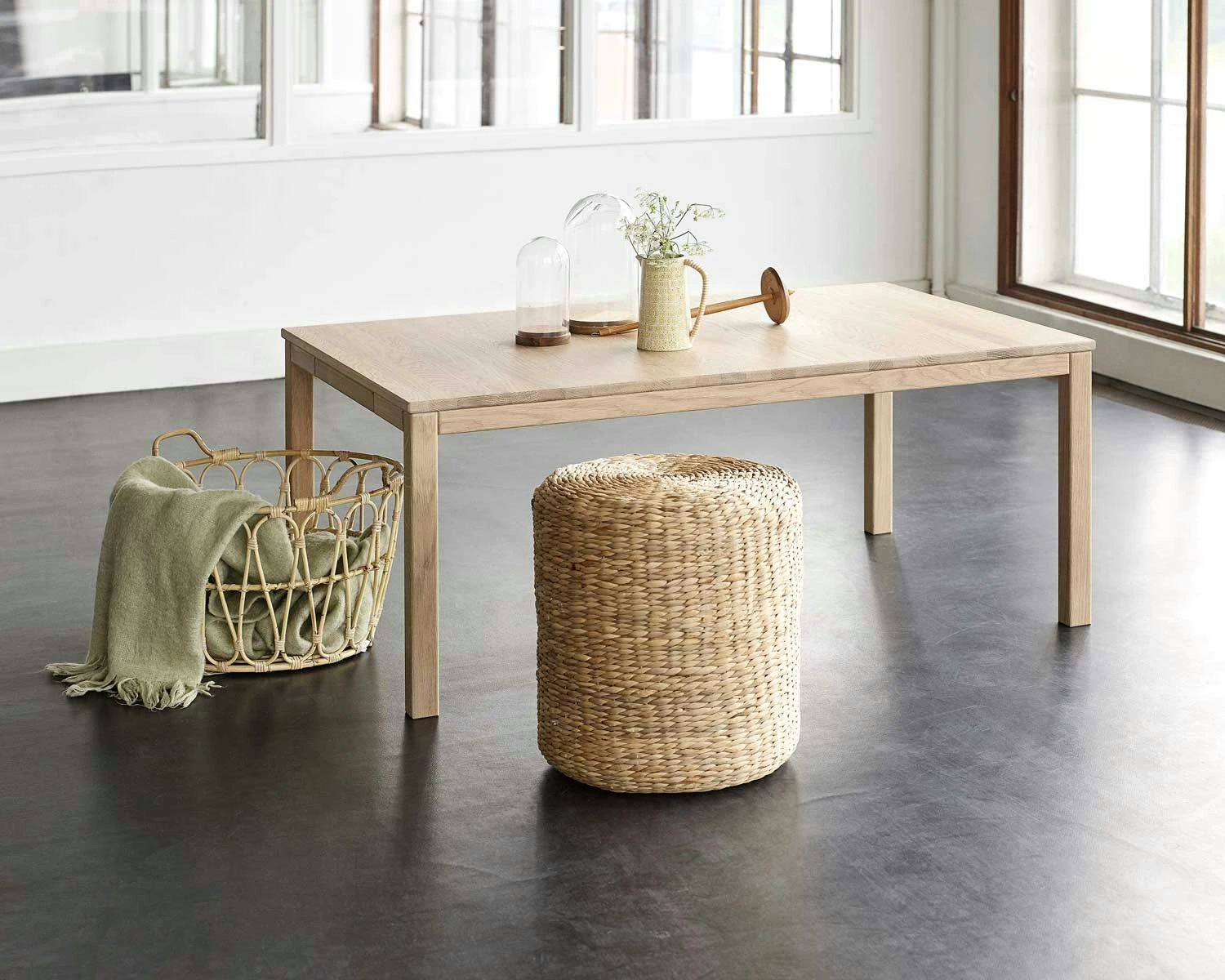 Klassik 6B Kaffeetisch Mit Schublade, 85x130 Cm, Weiß Geölt Eiche 3 Klassik 6B Kaffeetisch Mit Schublade, 85x130 Cm, Weiß Geölt Eiche – Bild 3