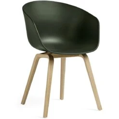 Hay AAC 22 Stuhl, Mit Wasserlack Behandelter Eiche / Grün