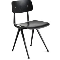 Hay Result Stuhl, Schwarz / Schwarze Eiche, Wasserbasierter Lack