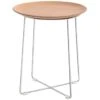 Kartell Al Wood Kaffeetisch, Hell Esche / Chrom