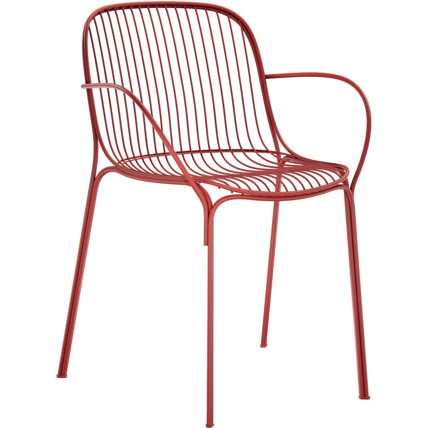 Kartell Hiray Stuhl Mit Armlehne, Rost 1 Kartell Hiray Stuhl Mit Armlehne, Rost