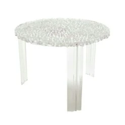 Kartell T-Table Seitentisch, Kristall