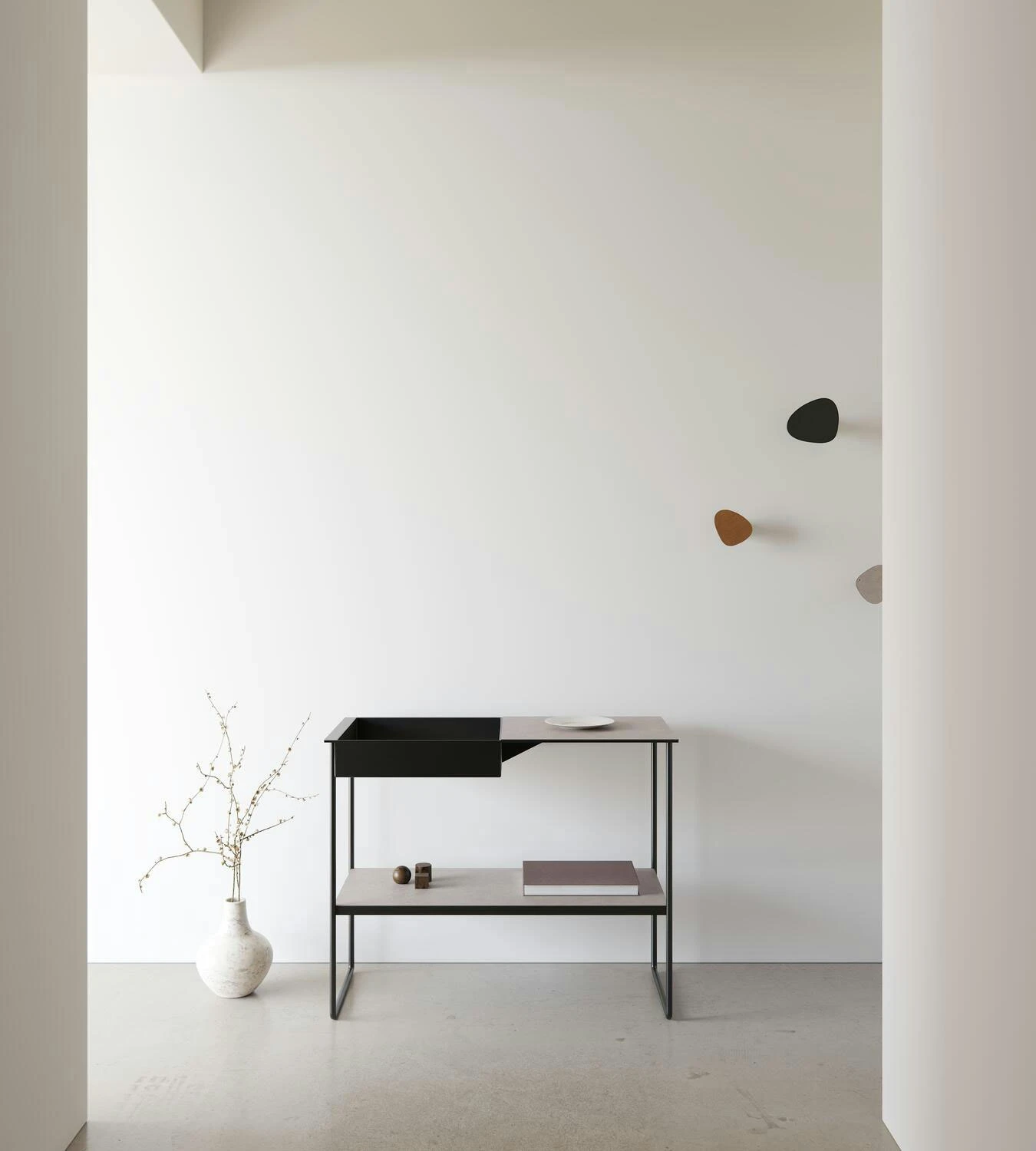 LIND DNA Konsolentisch Aufbewahrung 2 Regalböden, Bull Warm Grey 3 LIND DNA Konsolentisch Aufbewahrung 2 Regalböden, Bull Warm Grey – Bild 3