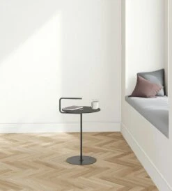 LIND DNA Pick-Up Beistelltisch Jewel D: 38 Cm, Bull Cognacfarben / Schwarz -SitzEleganz Geschaft lind dna pick up beistelltisch jewel d 38 cm bull 5