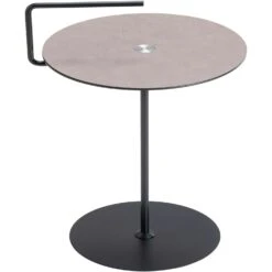 LIND DNA Pick-Up Beistelltisch Jewel D: 48 Cm, Bull Warm Grey / Schwarz