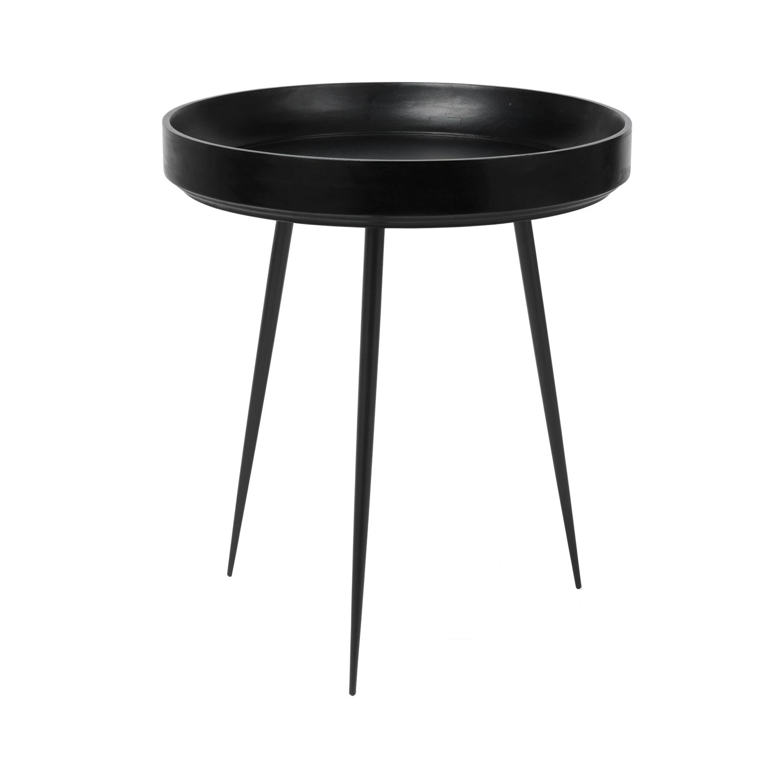 Mater Bowl Kaffeetisch Schwarz Gefärbt Mangoholz, 46 Cm 1 Mater Bowl Kaffeetisch Schwarz Gefärbt Mangoholz, 46 Cm