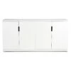 Aoko Sideboard Bedeckte Türen, Weiß