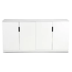 Aoko Sideboard Bedeckte Türen, Weiß