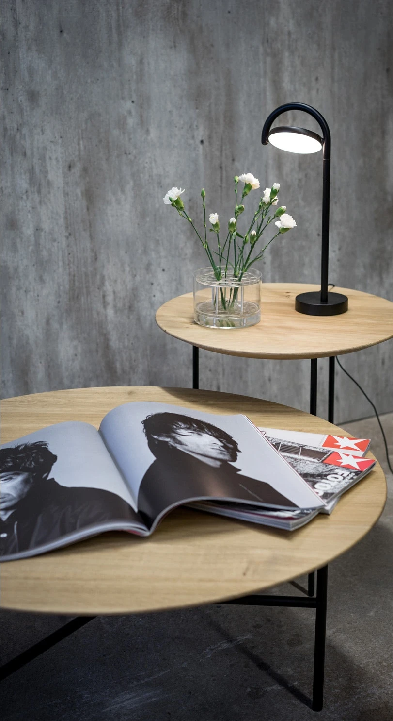 Tribeca Beistelltisch Lackierte Eiche / Schwarz, 47 Cm 6 Tribeca Beistelltisch Lackierte Eiche / Schwarz, 47 Cm – Bild 6