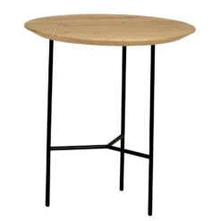 Tribeca Beistelltisch Lackierte Eiche / Schwarz, 47 Cm