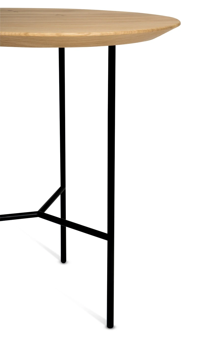 Tribeca Beistelltisch Lackierte Eiche / Schwarz, 47 Cm 2 Tribeca Beistelltisch Lackierte Eiche / Schwarz, 47 Cm – Bild 2