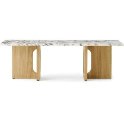 Menu Androgyne Kaffeetisch, Eiche / Calacatta Viola