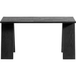 SitzEleganz Geschaft 16 Muubs Angle Bank L90 Cm, Schwarz Gebeizte Eiche