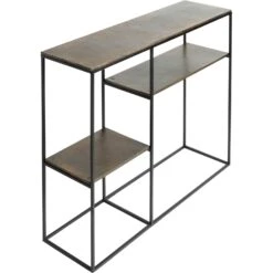 Muubs Hitch Konsolentisch L110xD30xH90 Cm, Schwarz / Altmessingfarben 6 Muubs Hitch Konsolentisch L110xD30xH90 Cm, Schwarz / Altmessingfarben -SitzEleganz Geschaft muubs hitch console black antique brass l110xd30xh90cm 1