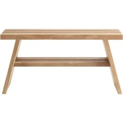 Muubs Soul Bank Recycelt Teakholz 30x90 Cm, Natürlich