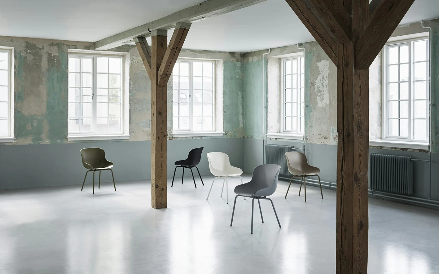 Normann Copenhagen Hyg Stuhl Stahl, Sand 3 Normann Copenhagen Hyg Stuhl Stahl, Sand – Bild 3