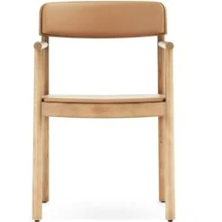 Normann Copenhagen Timb Lehnstuhl, Ultra Leather, Tan / Kamelhaarfarben