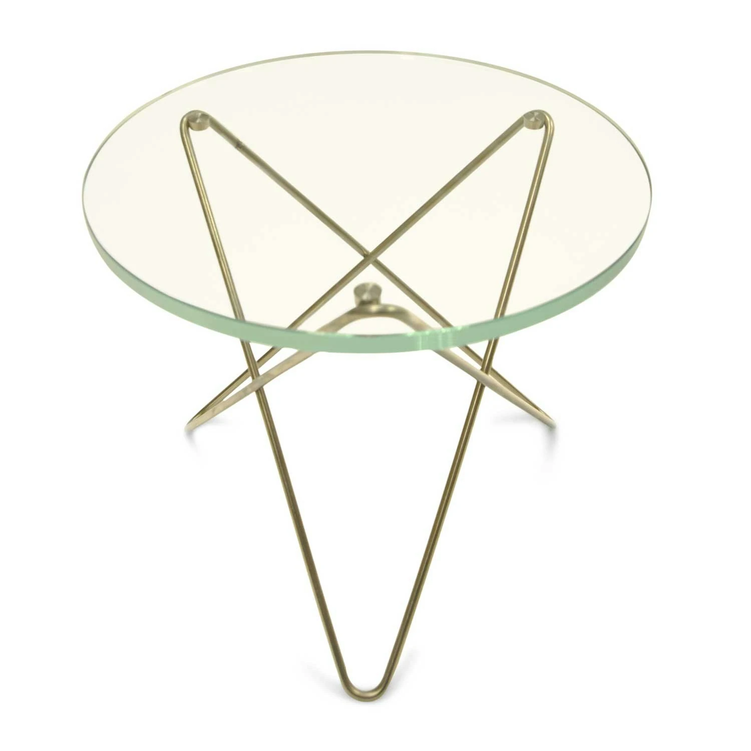 OX Denmarq Mini O Beistelltisch, Messing/ Grün Glas 1 OX Denmarq Mini O Beistelltisch, Messing/ Grün Glas