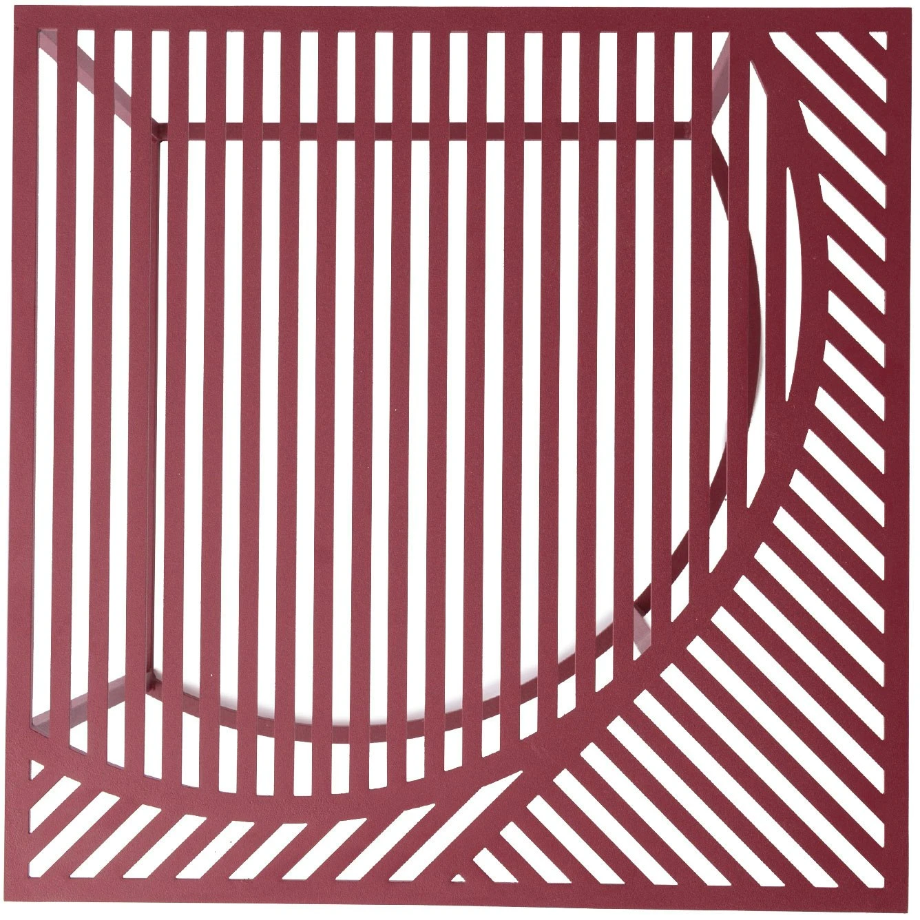 Iso-B Beistelltisch, Burgunderrot 2 Iso-B Beistelltisch, Burgunderrot – Bild 2