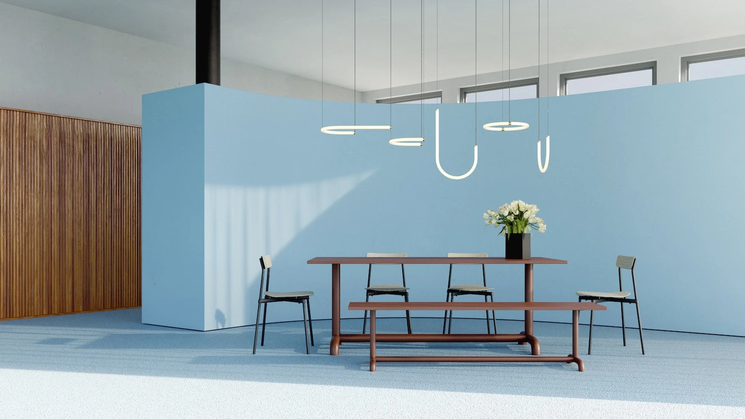 Unify Bank 1800 Mm, Rotbraun 2 Unify Bank 1800 Mm, Rotbraun – Bild 2