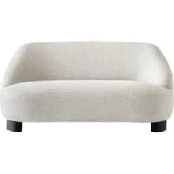 &Tradition Margas LC3 Sofa 2-Sitzer, Schwarz/Svevo 002