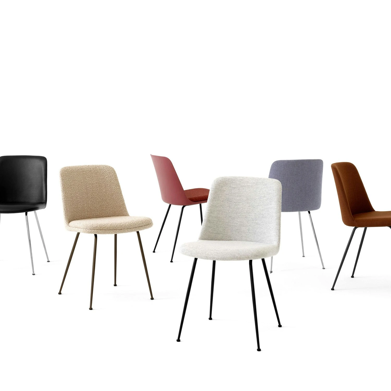 &Tradition Rely Stuhl HW6, Chrom / Rotbraun 3 &Tradition Rely Stuhl HW6, Chrom / Rotbraun – Bild 3