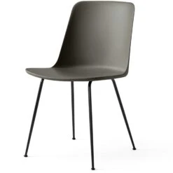 &Tradition Rely Stuhl HW6, Schwarz / Steingrau