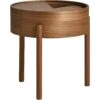 Woud ARC Beistelltisch, Walnussfarben