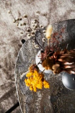 Woud LA TERRA Beistelltisch Travertin Grau, L: 57,2 Cm -SitzEleganz Geschaft woud la terra tisch travertin grau 2